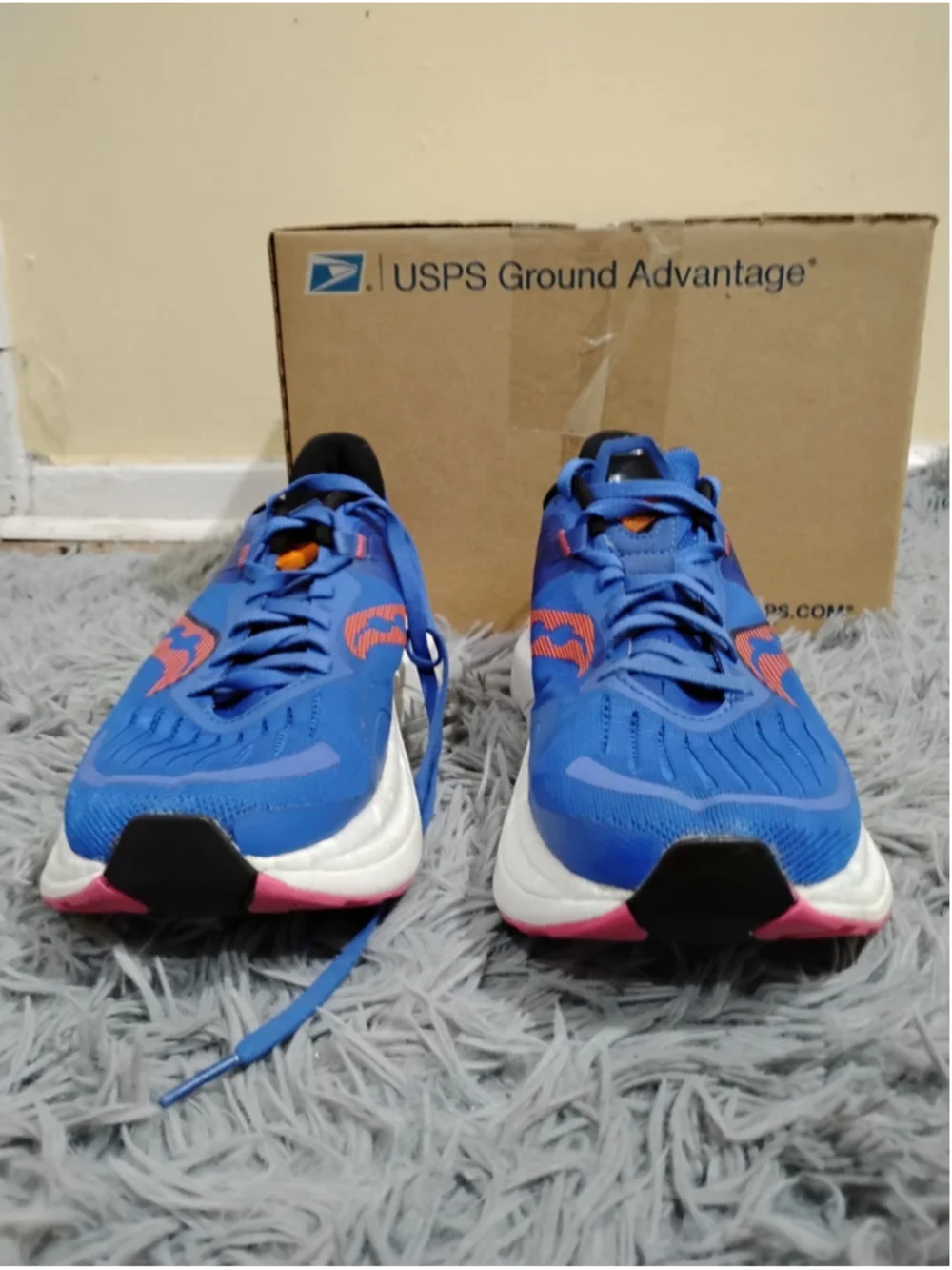 Saucony Tempus Womens Running Shoes Size 12 Blue Raz Zest S10720-125